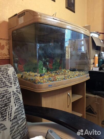 Аквариум jebo r375 с тумбой