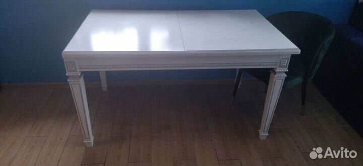 Кухонный стол раскладной белый