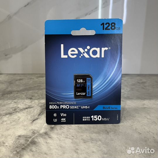 Карта памяти Lexar Pro 800x 128gb