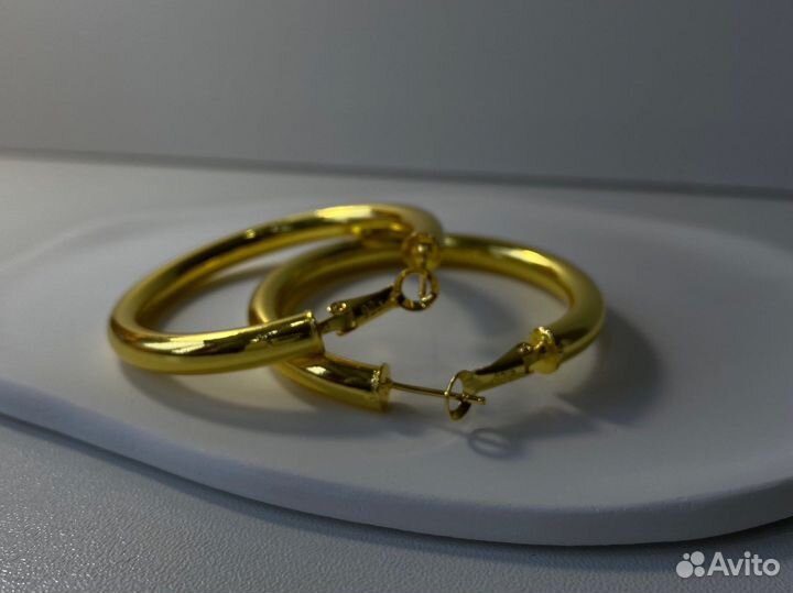 Серьги кольца