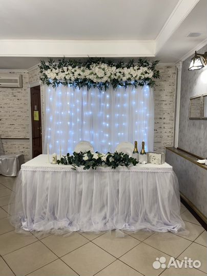 Свадебные декорации для зала