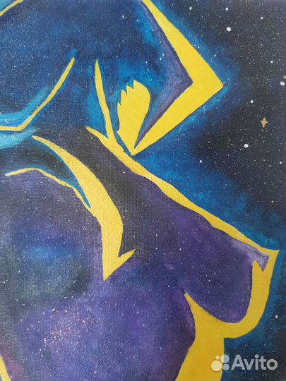 Абстракция, картина акрилом 