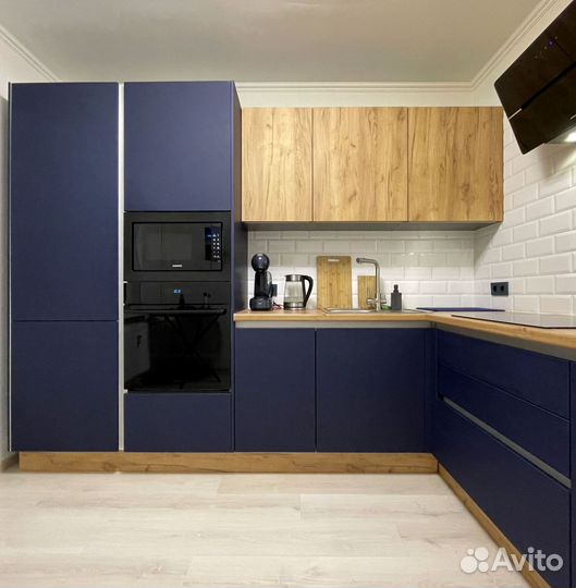 Угловая кухня с мдф фасадами