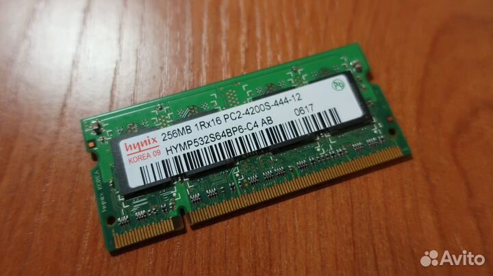 Оперативная память для ноутбуков Sodimm DDR2 1.25G