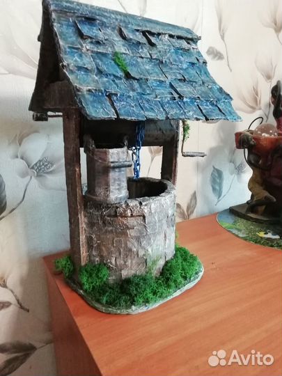 Колодец интеръерный, поделка