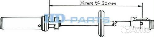 HD-parts 110450 Датчик ABS Volvo FH/FM L2650 левый