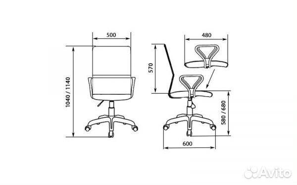Компьютерное кресло мг-21 рс900 хром