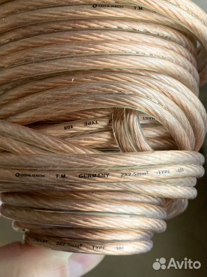 Провод Oehlbach 2x2,5mm Ls-kabel Glasklar