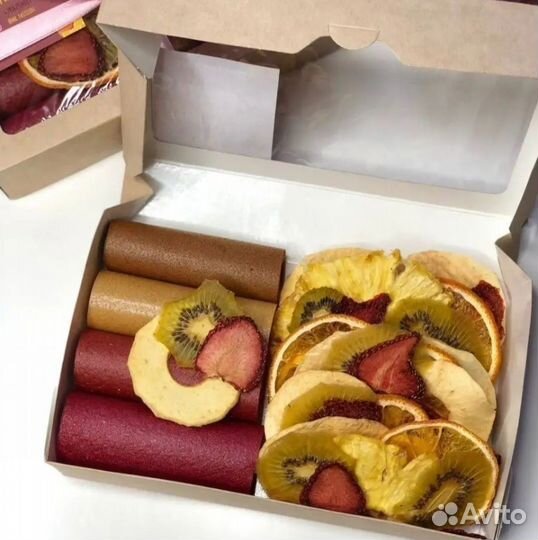 Фруктовые фрипсы,пастила Новогодние наборы