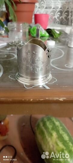 Подстаканник серебро 875 115 грамм
