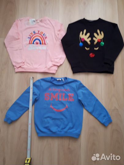 Свитшоты кофты 3шт для девочки Koton новые 140 146