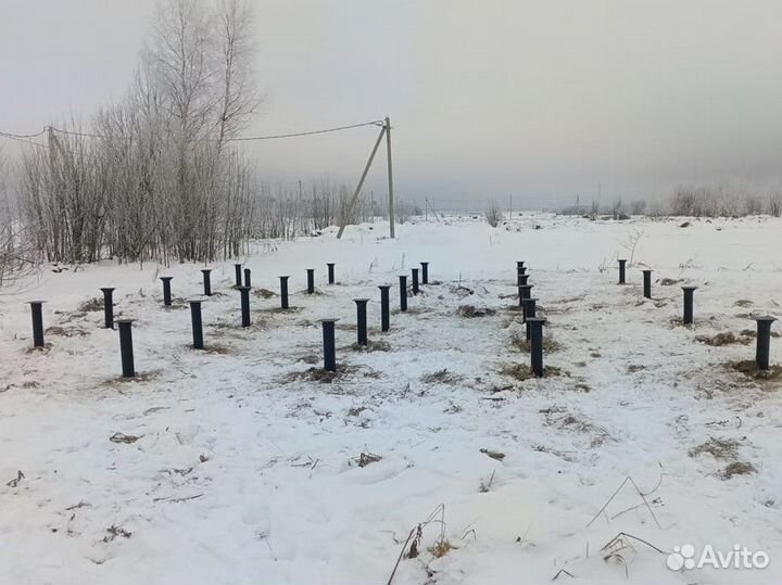 Правильные сваи. Винтовые сваи. Шуруп сваи. Комби