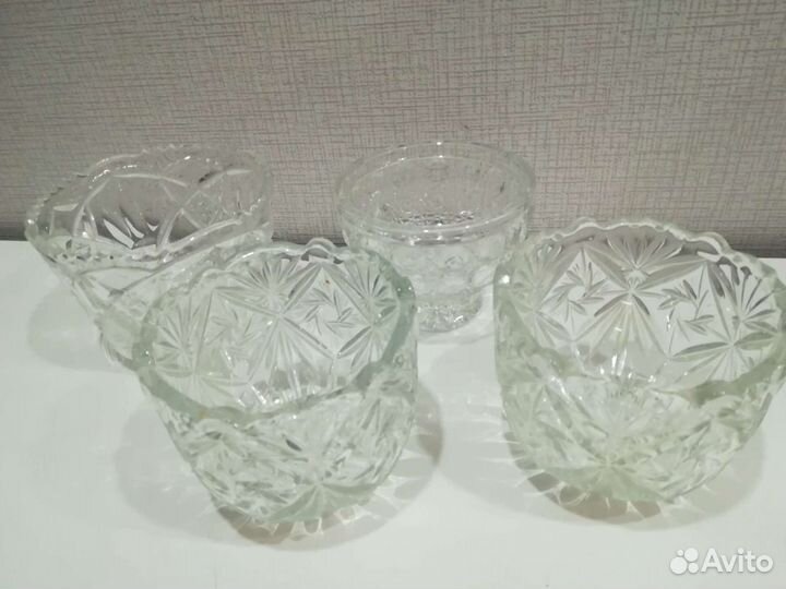 Конфетница ваза салатник хрусталь СССР