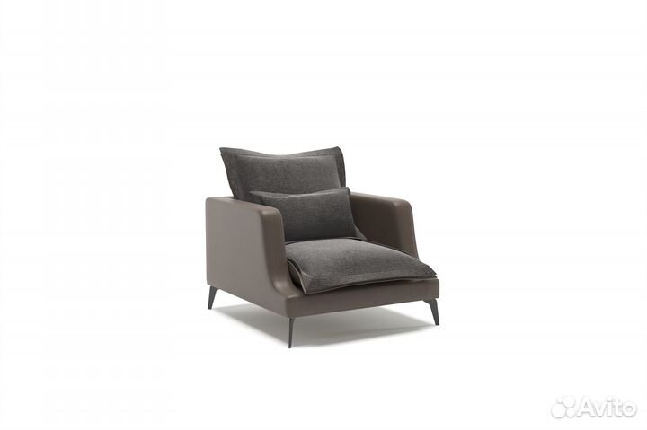Rey кресло замша серый