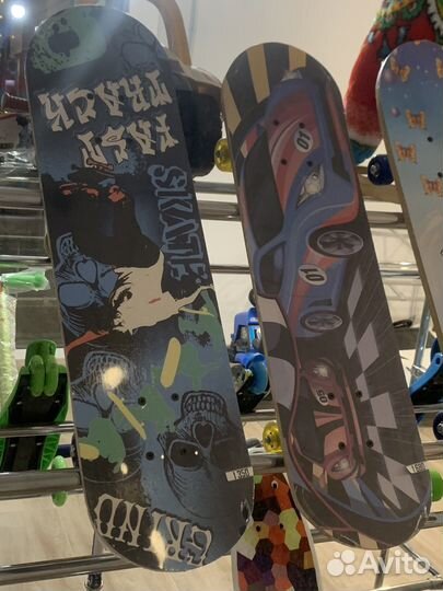 Скейтборд детский новый пластик и дерево