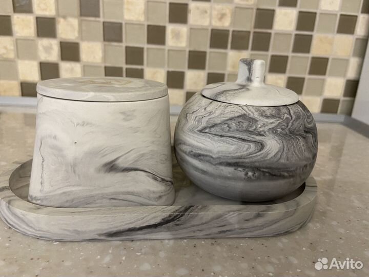 Свечи ручной работы, саше, набор, кокосовый воск