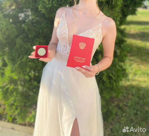 Вечернее платье в пол на выпускной, свадьбу