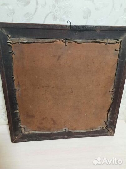 Старинная картина, вышивка крестиком