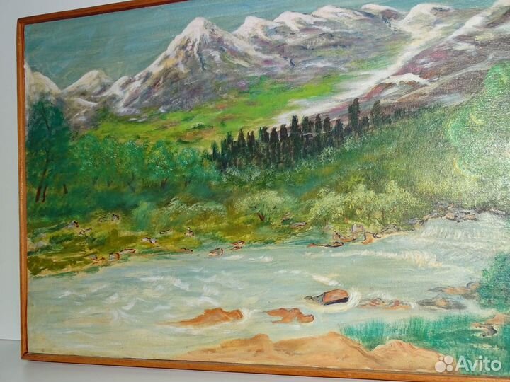 Картина СССР. Горы. Масло