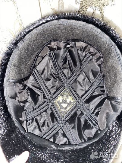 Мужская зимняя шапка нутрия 60