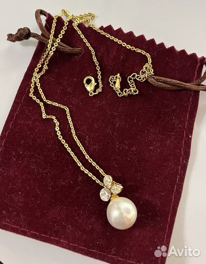 Подвеска бижутерная с жемчугом