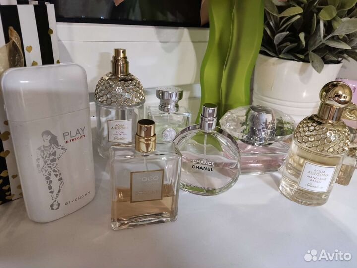 Chanel chance tendre, Guerlain, givenchy