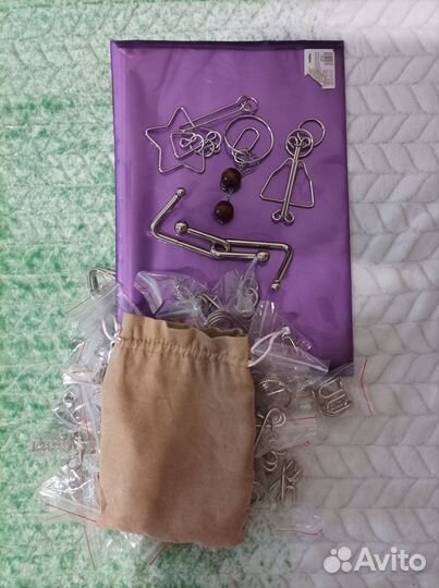 Головоломки металлические в мешочке