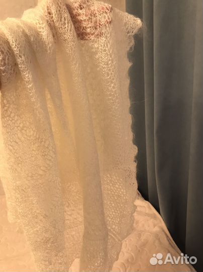 Пуховый платок паутинка