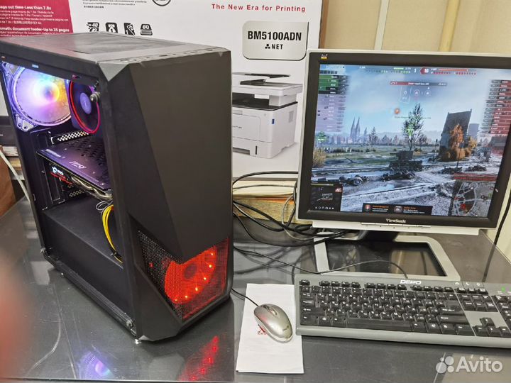 Игровой компьютер Ryzen 5 1600X/32GB/1060 6GB