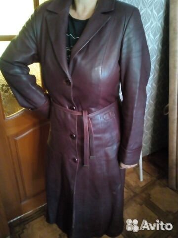Кожаный плащ женский натуральная кожа