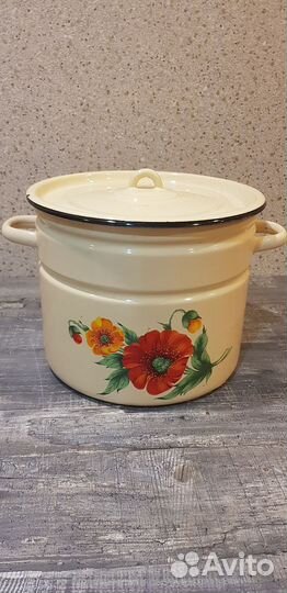 Кастрюля эмалированная