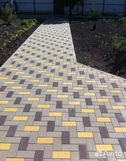 Укладка тротуарной плитки, брусчатки, бордюров