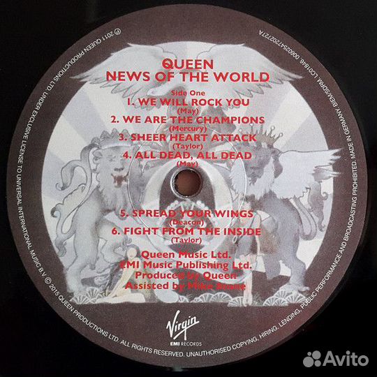 Виниловая пластинка Queen, News Of The World