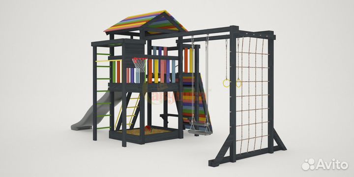 Детская площадка Савушка 4 (black edition)