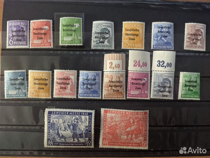 Марки Советская зона оккупации (смотрите описание)