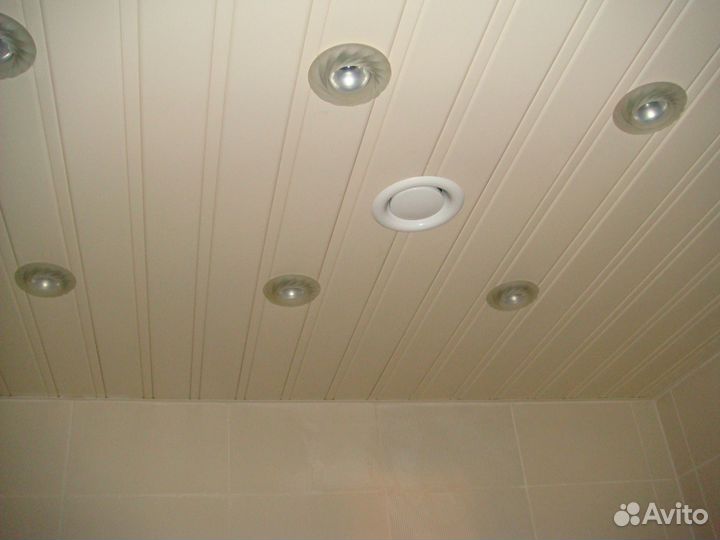 Реечные потолки. Комплект 1,5*1,0. Крем/крем