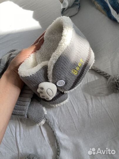 Шапка и шарф детский