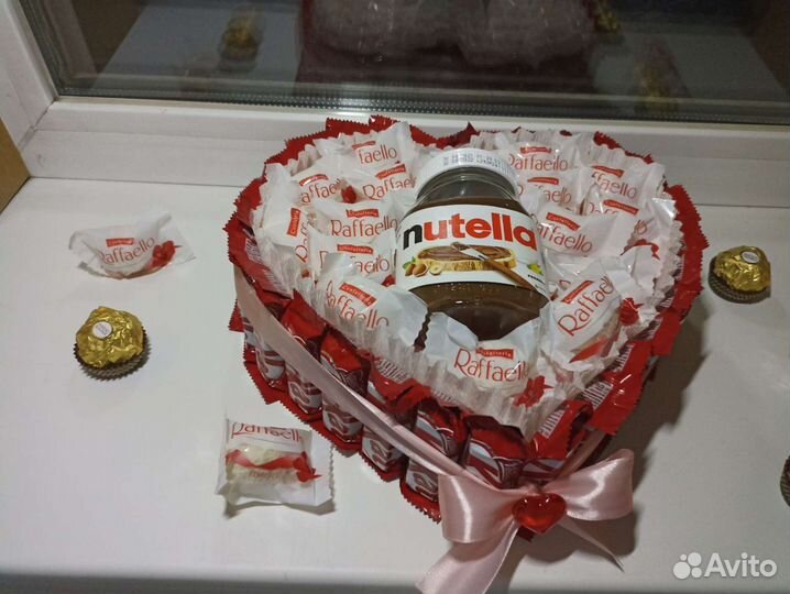 Киндер торт, коробочка сердечко, подарок