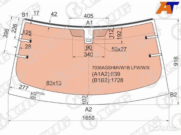 Стекло лобовое land rover range rover sport