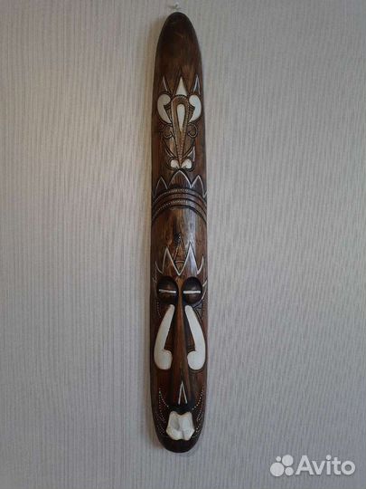 Маска из дерева 1 метр Индонезия, ручная работа