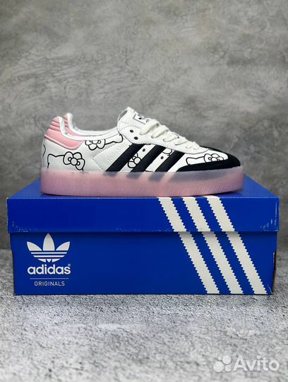 Кроссовки Adidas Samba x Hello Kitty женские