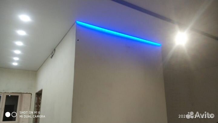 Натяжные потолки + Обои поклеим Бесплатно