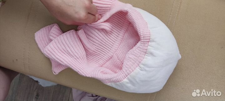 Шапка шлем для девочки