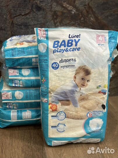 Подгузники 4. baby play&care