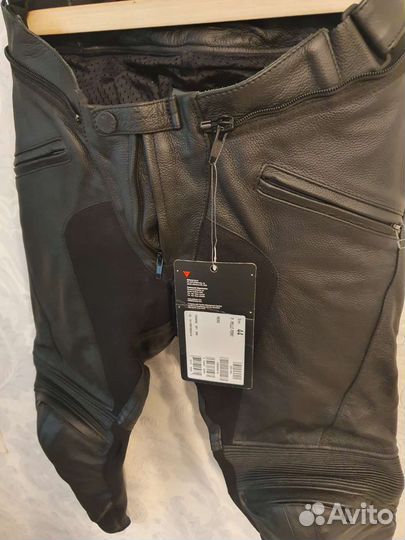 Мотоштаны кожаные мужские