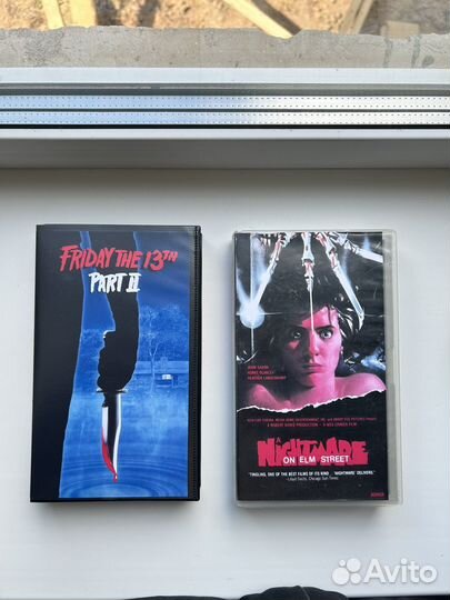 Хоррор фильмы на кассетах VHS в пластике