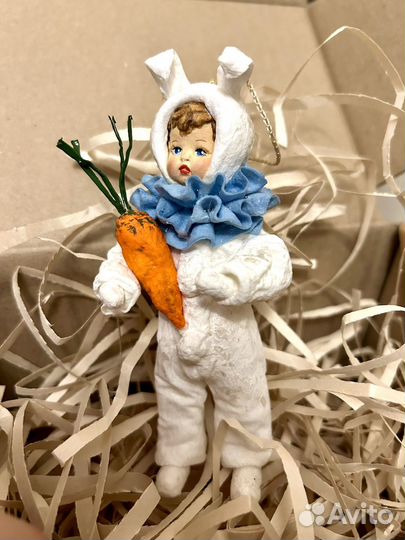 Ватная ёлочная игрушка