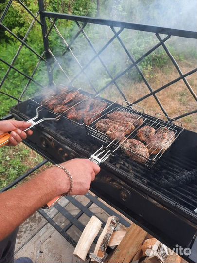 Мангал кованый с крышей