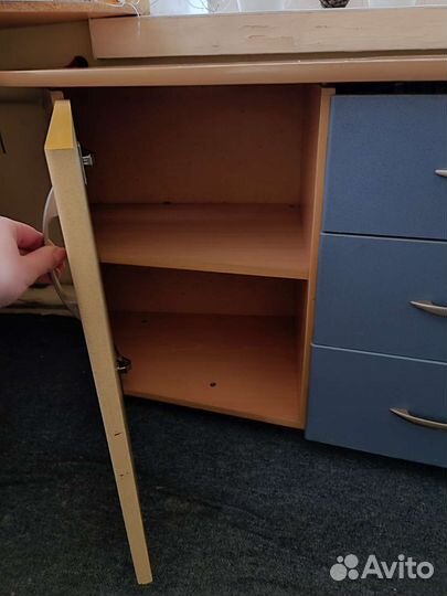 Тумба -комод в детскую с ящиком и полками
