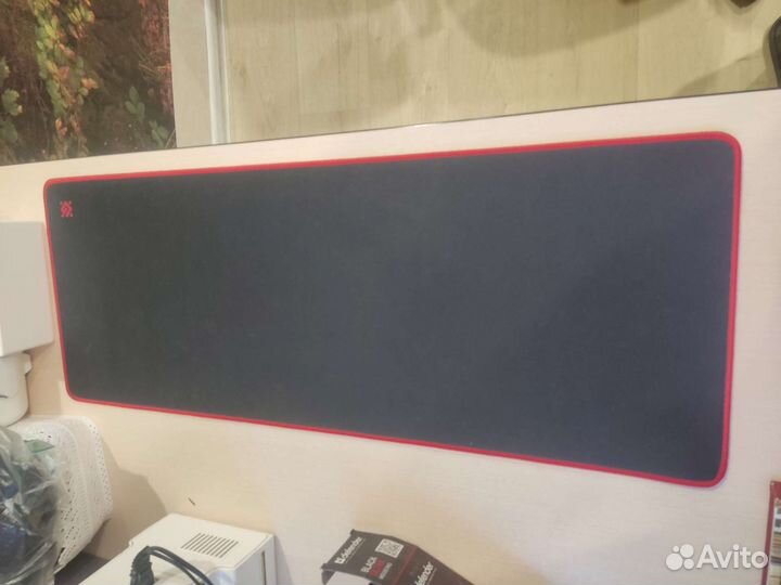 Игровой коврик Defender black ultra